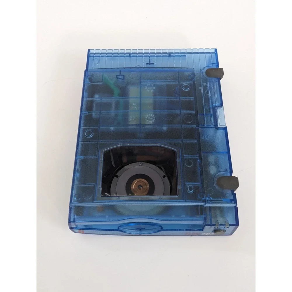 VTG 2000s Iomega Zip 100 MB USB External Drive Translucent Blue Z100USB Untested